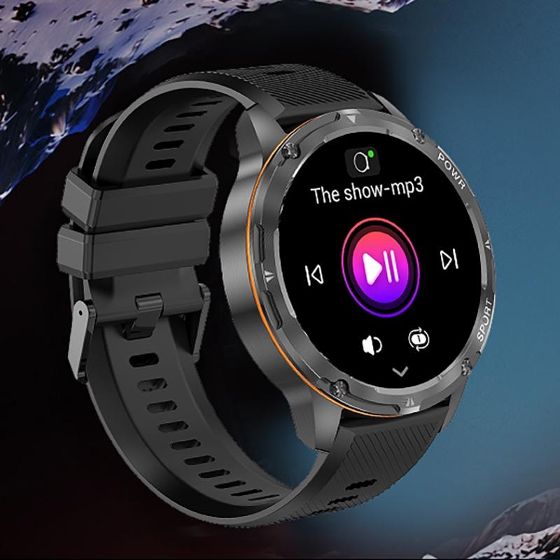1.43 Inch Amoled Round Screen Steel Strap Smart Watch - Gold